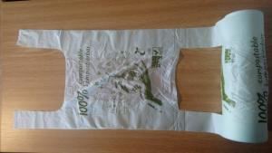 BIO taška 3kg, rolovaná, 220+120x370mm, bal.100ks, cena za 1bal.