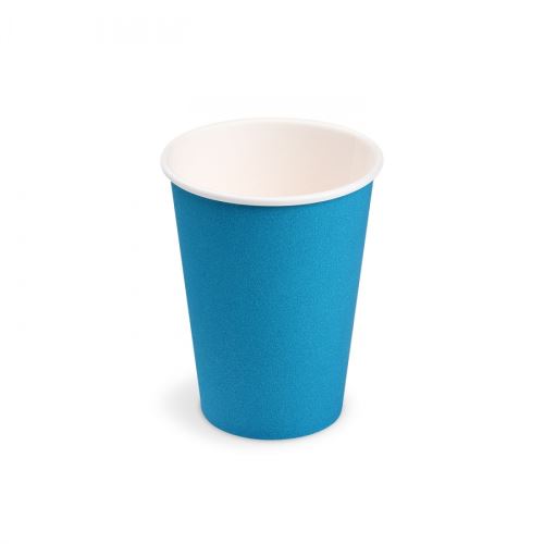 Papírový kelímek světle modrý (PAP/PE - FSC Mix) prům.74mm 240ml [10ks]