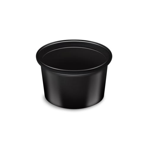 Dresinková miska černá (PP) prům. 46mm 30ml [50 ks]. Vhodné víčko PP330.