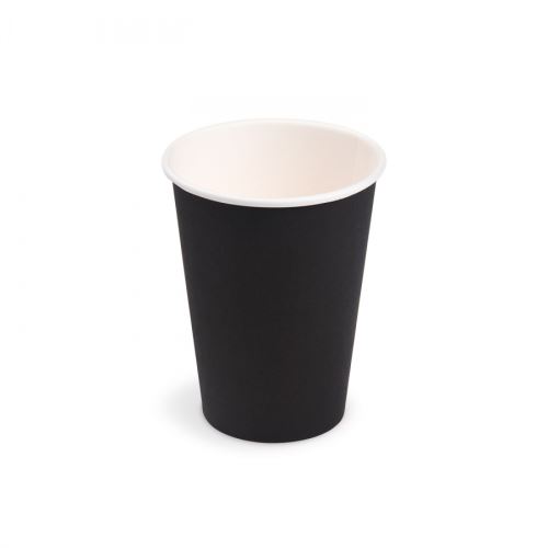 Papírový kelímek černý (PAP/PE -  FSC Mix) prům.74mm 240ml [10ks]