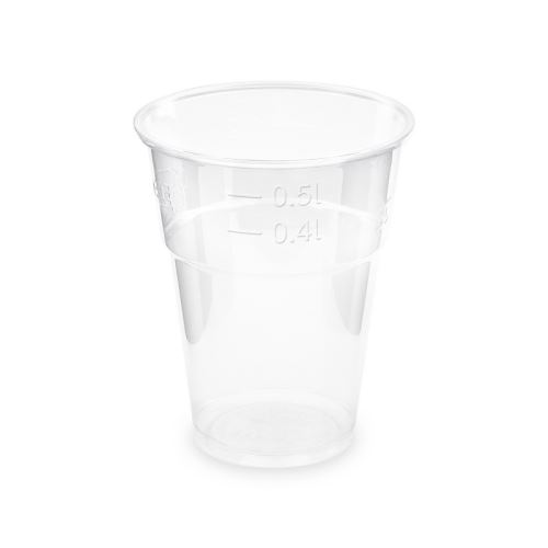 Kelímek průhledný 0,5 l (PLA) -BIO- O 102mm [50ks]