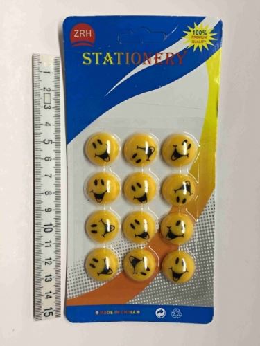 Magnet smajlík 2cm, bal.12ks -cena za 12ks(1bal.)