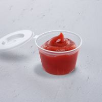 Dressingová miska průhledná s integrovaným víčkem 60ml (PP) [100 ks] (2)