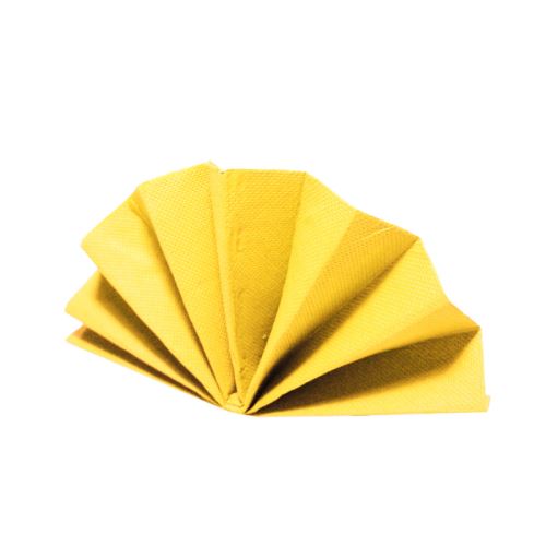 Ubrousky DekoStar, žluté (PAP) 38 x 38 cm  [50 ks]