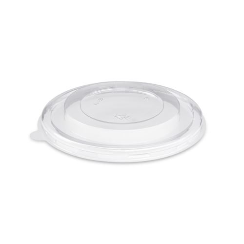 Víčko (rPET) průhledné, ploché pro papírovou misku O150mm [50 ks]