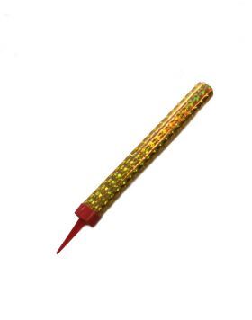 FONTÁNA PÁRTY Smokelles Candle, zlatá, délka 18cm, v bal 1 ks, venkovní použití