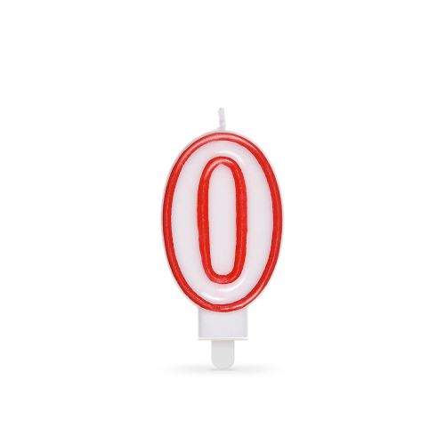 Číslová svíčka "0" 75 mm [1 ks]