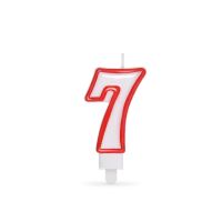 Číslová svíčka "7" 75 mm [1 ks]
