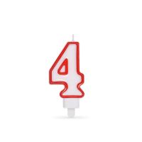 Číslová svíčka "4" 75 mm [1 ks]
