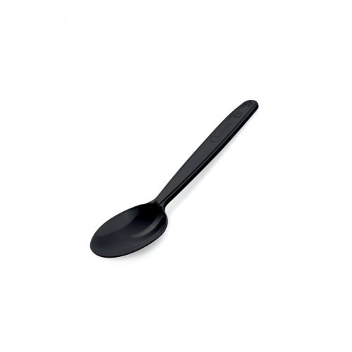 Kávová lžička černá (PP) znovu použitelná  13cm [50ks]