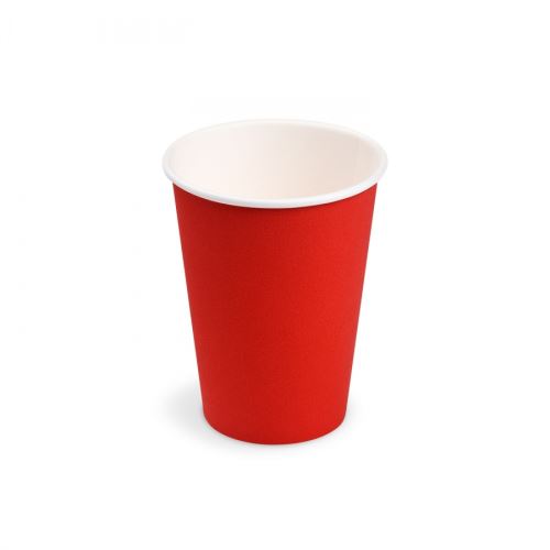 Papírový kelímek červený (PAP/PE - FSC Mix) prům.74mm 240ml [10ks]