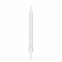 Narozeninové svíčky velké se stojánkem 80 mm [8 ks]