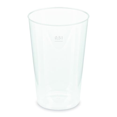 Kelímek  (PP) opakovaně omyvatelný a  vratný extra pevný 0,5 l (PP) prům. 93mm [12 ks]