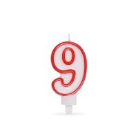 Číslová svíčka "9" 75 mm [1 ks]