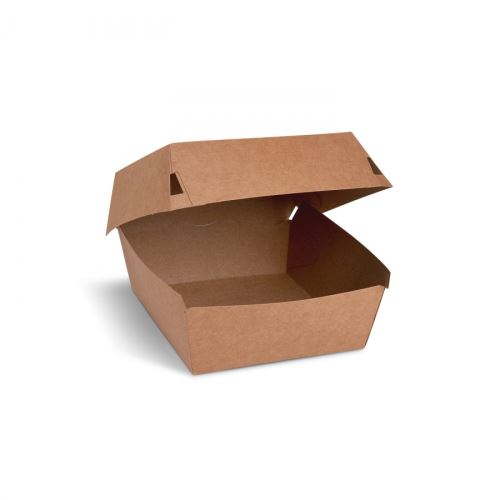 Burger box, kraft  (PAP) 115 x 115 x 78 mm [100 ks]