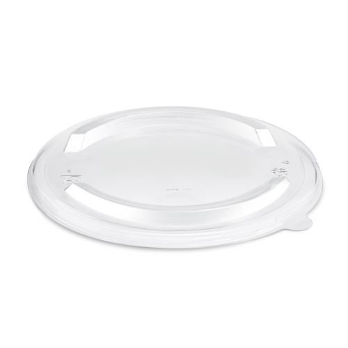 Víčko (rPET) průhledné, ploché pro papírovou misku O185mm [50 ks]