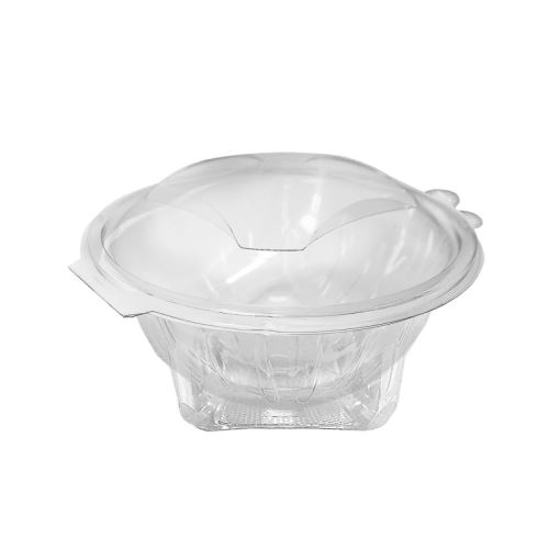 Vanička  kulatá průhledná s víčkem 750 ml (PET) (50 ks)