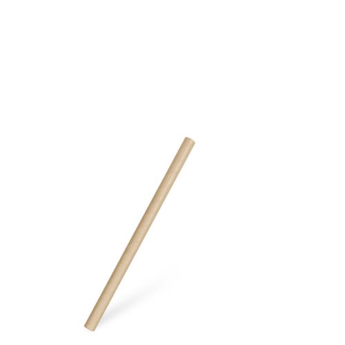 Slámka papírová kraft `JUMBO` (PAP-100%celulóza) prům.8mm x 15cm [100 ks]